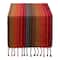 DII® 72" Spice Tonal Stripe With Fringe Table Runner